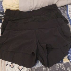 2 Lululemon speed run shorts